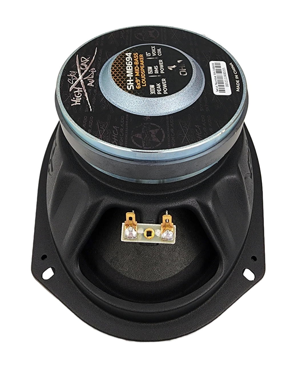 Sky High Car Audio SHCA-SH-MB694 | 6x9-inch Pro Audio  Mid-Bass Loudspeaker with 1.5" Voice Coil (Single)