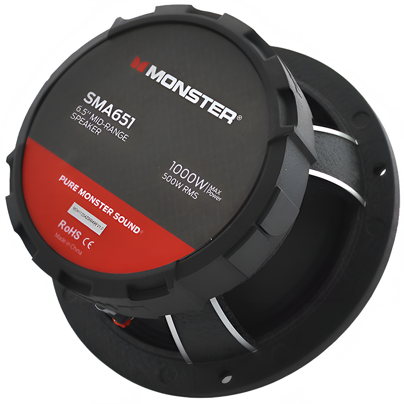 Monster SMA651 6.5″ 500W RMS Midrange Speaker 8-Ohm (Single)
