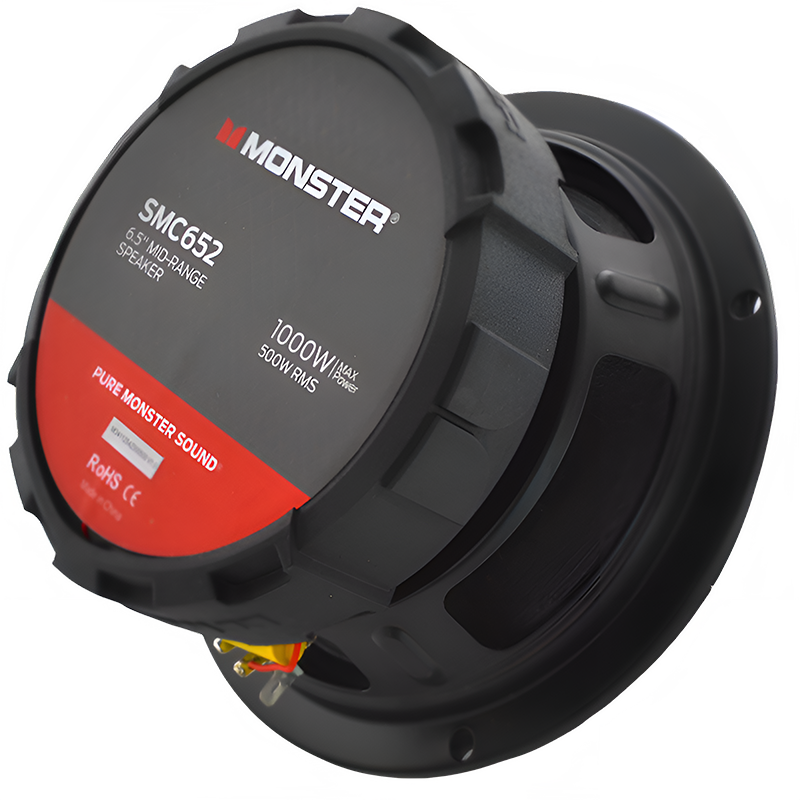 Monster SMC652 6.5" 500W RMS Coaxial Midrange Speaker 8-Ohm (Single)