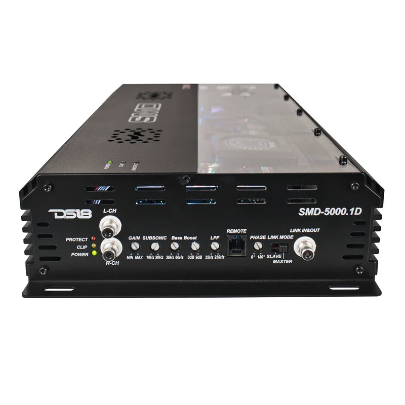 DS18 SMD-5000.1D 5000W RMS Class D Monoblock Amplifier Made In Korea