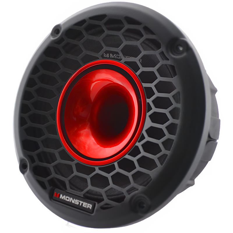 Monster SMD653 6.5" 650W RMS Midrange Speaker w/ Horn 8-Ohm (Single)