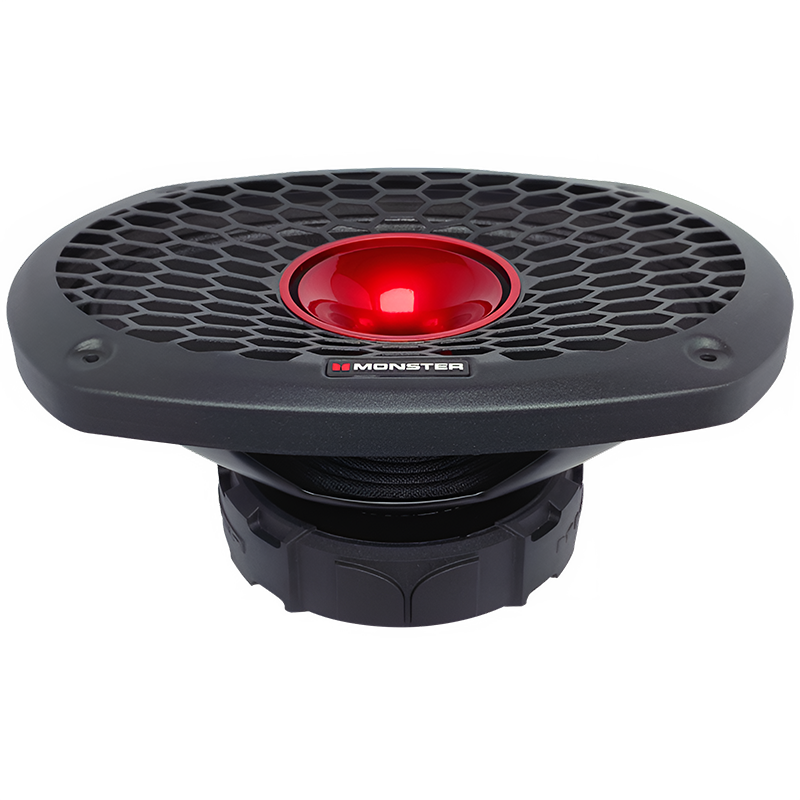 Monster SMD6903 6"x9" 700W RMS Midrange Speaker w/ Horn 8-Ohm (Single)