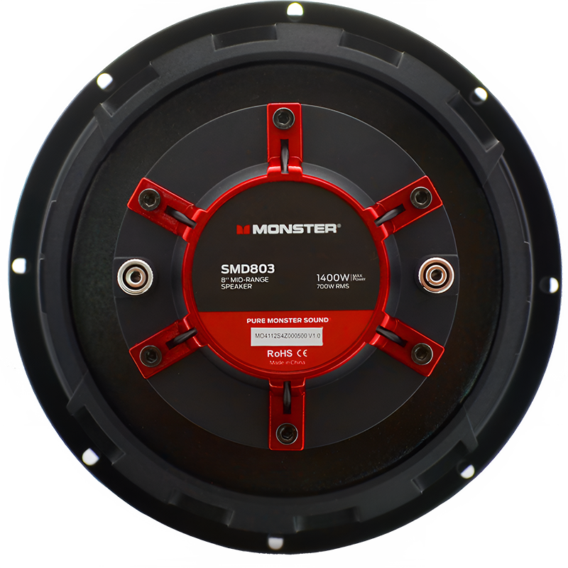 Monster SMD803 8" 700W RMS Midrange Speaker w/ Horn 8-Ohm (Single)