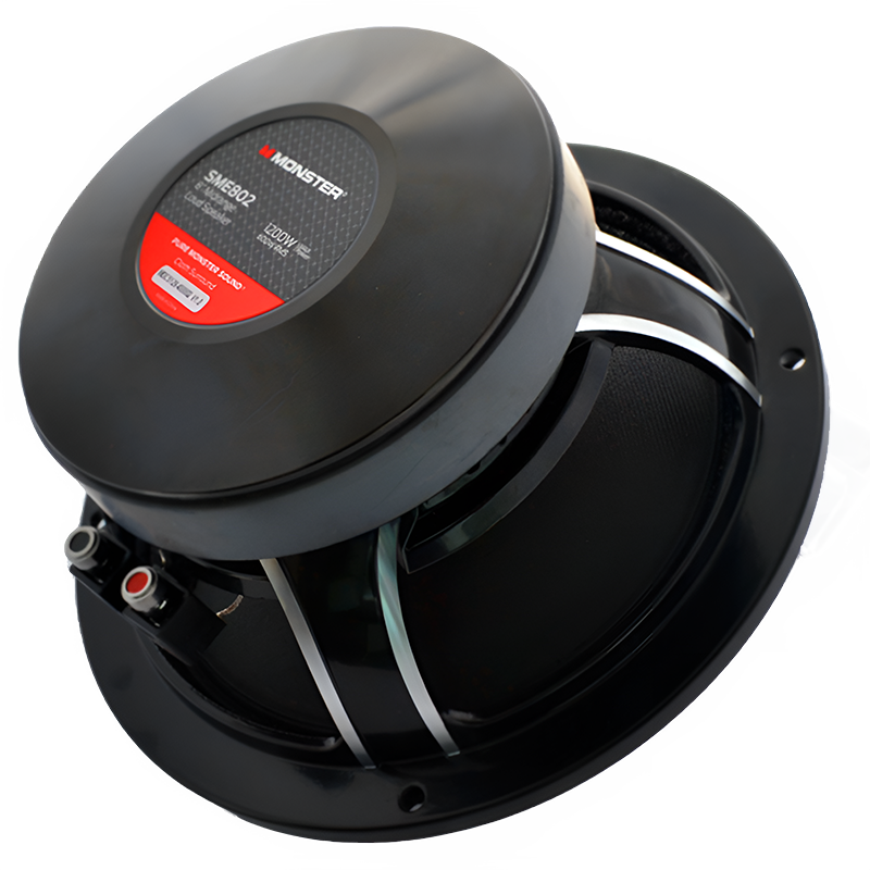 Monster SME802 8″ 600W RMS Midrange Speaker 8-Ohm (Single)