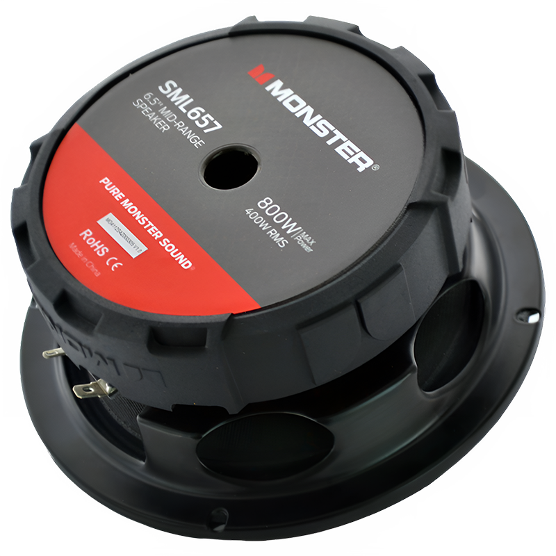 Monster SML657 6.5" 400W RMS Midrange Speaker 8-Ohm (Single)