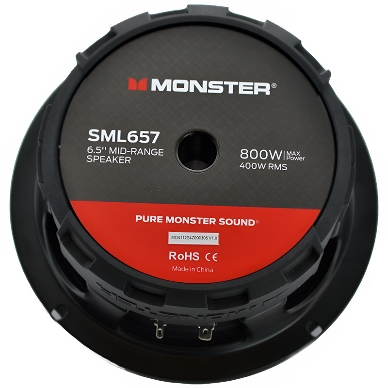 Monster SML657 6.5" 400W RMS Midrange Speaker 8-Ohm (Single)