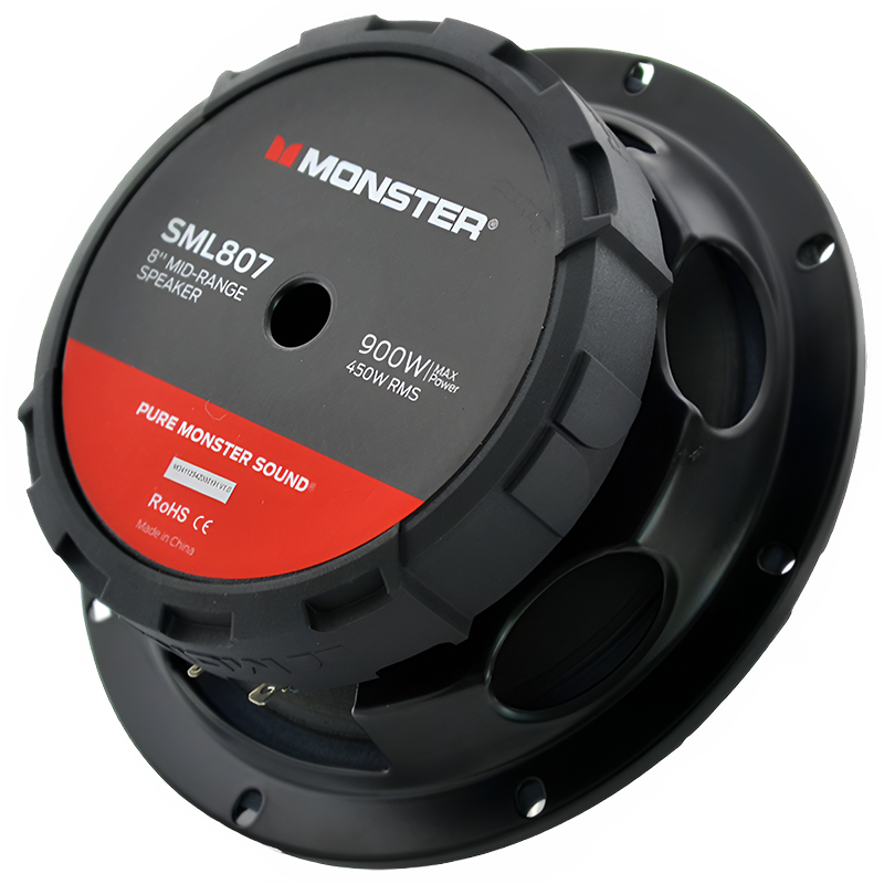 Monster SML807 8" 450W RMS Midrange Speaker 8-Ohm (Single)