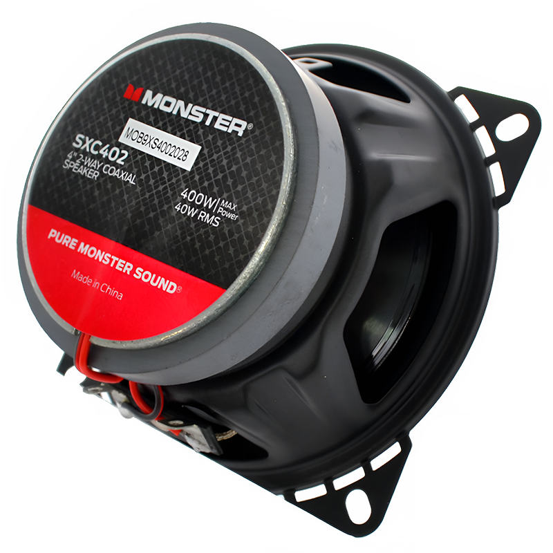 Monster SXC402 4" 2-Way Coaxial Speakers 4″ (Pair)