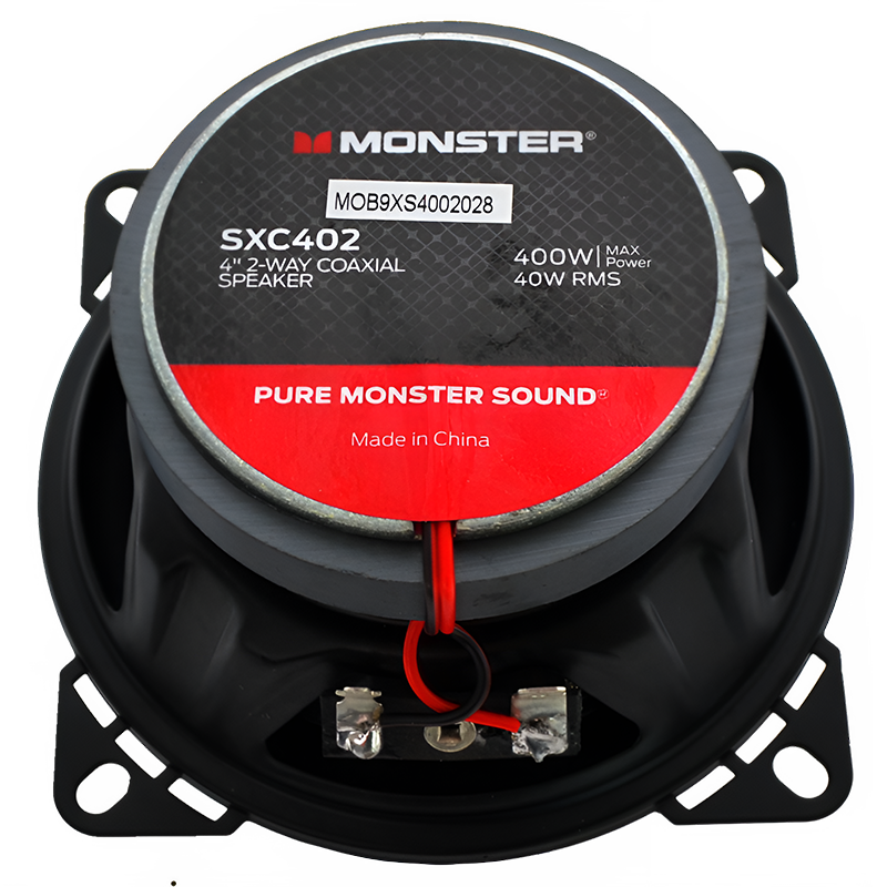 Monster SXC402 4" 2-Way Coaxial Speakers 4″ (Pair)