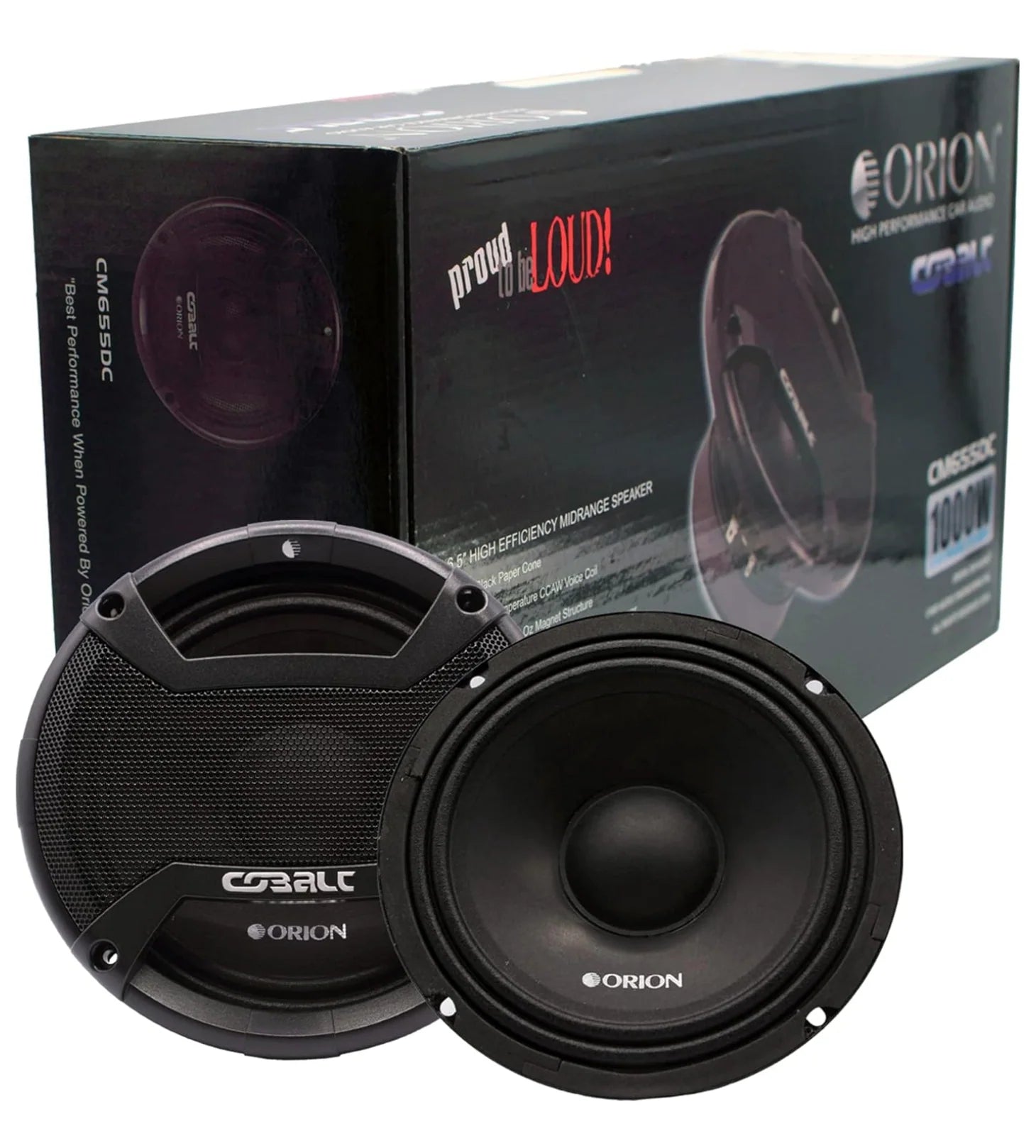 Orion CM655DC 6.5" 250W RMS Midrange Speaker 4-Ohm (Pair)
