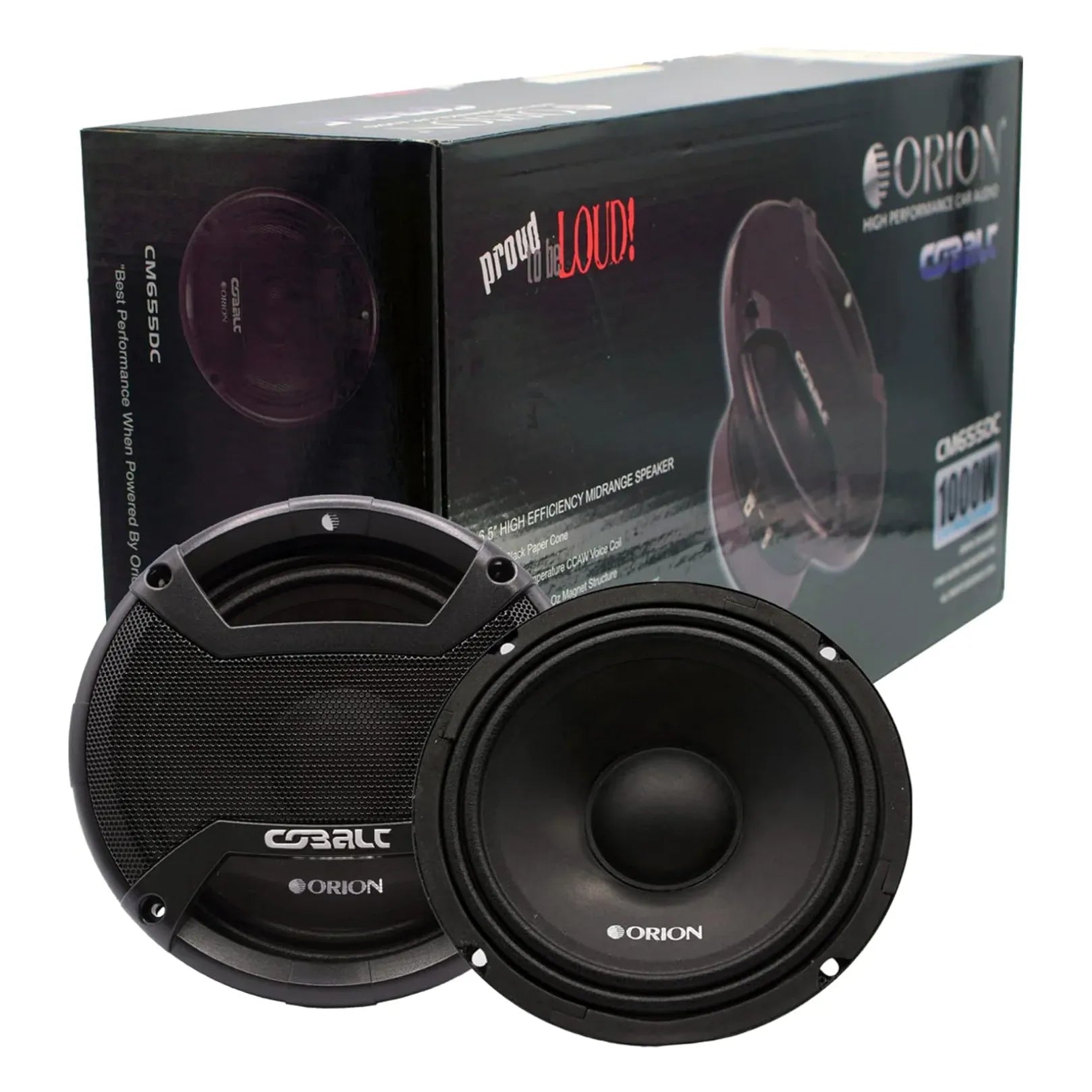 Orion CM655DC 6.5" 250W RMS Midrange Speaker 4-Ohm (Pair)