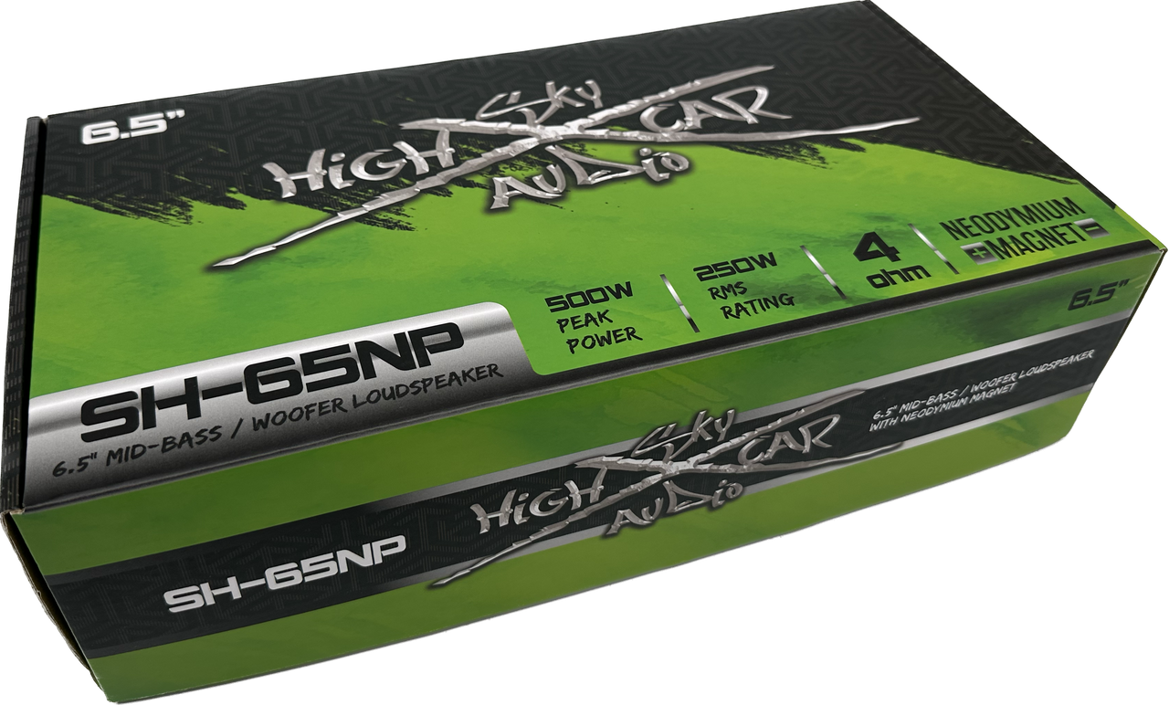 Sky High Car Audio SH-65NP 6.5" 250W RMS Neo Midbass Speaker (Pair)
