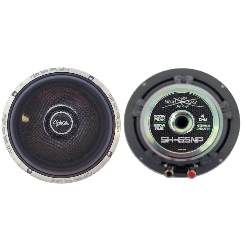 Sky High Car Audio SH-65NP 6.5" 250W RMS Neo Midbass Speaker (Pair)