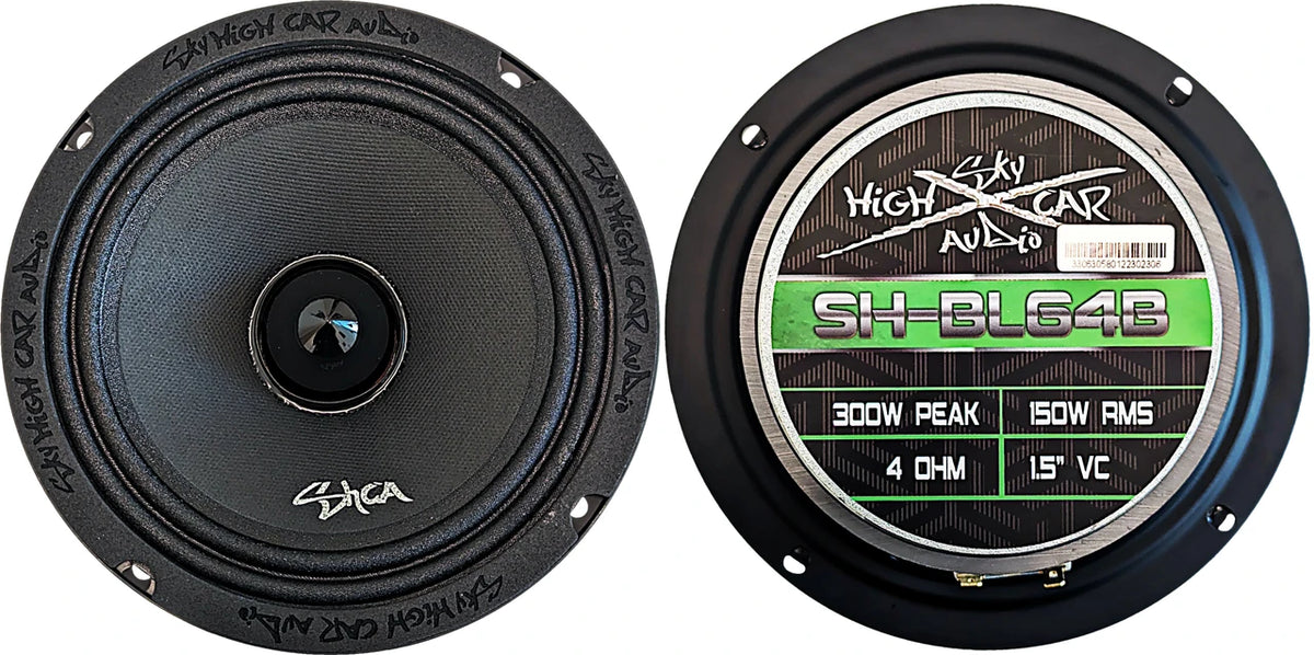 Sky High Car Audio SH-BL64B | 6.5-inch 4 ohm Bullet Midrange Loudspeaker