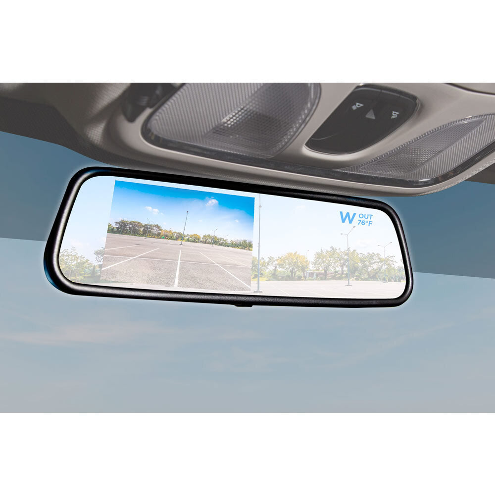 iBEAM TE-CTM45 4.5 Inch Compass/Temp Mirror Monitor