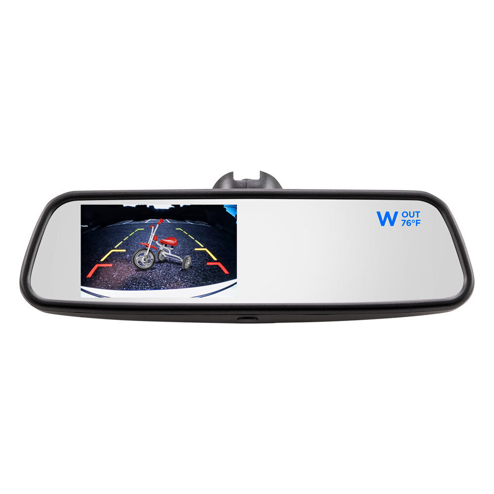 iBEAM TE-CTM45 4.5 Inch Compass/Temp Mirror Monitor