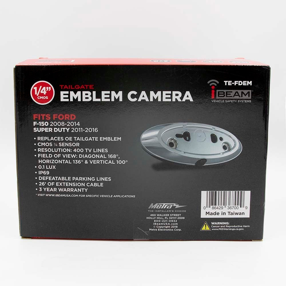 iBEAM TE-FDEM Ford Trucks Emblem Camera 2003-2017