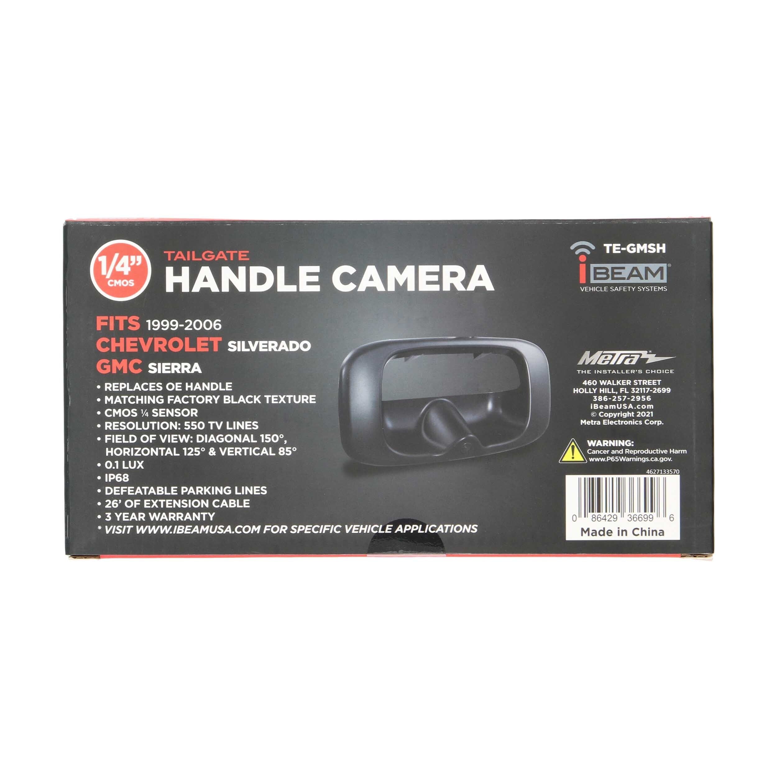 iBEAM TE-GMSH Chevrolet Silverado GMC Sierra Tailgate Handle Camera 99-06