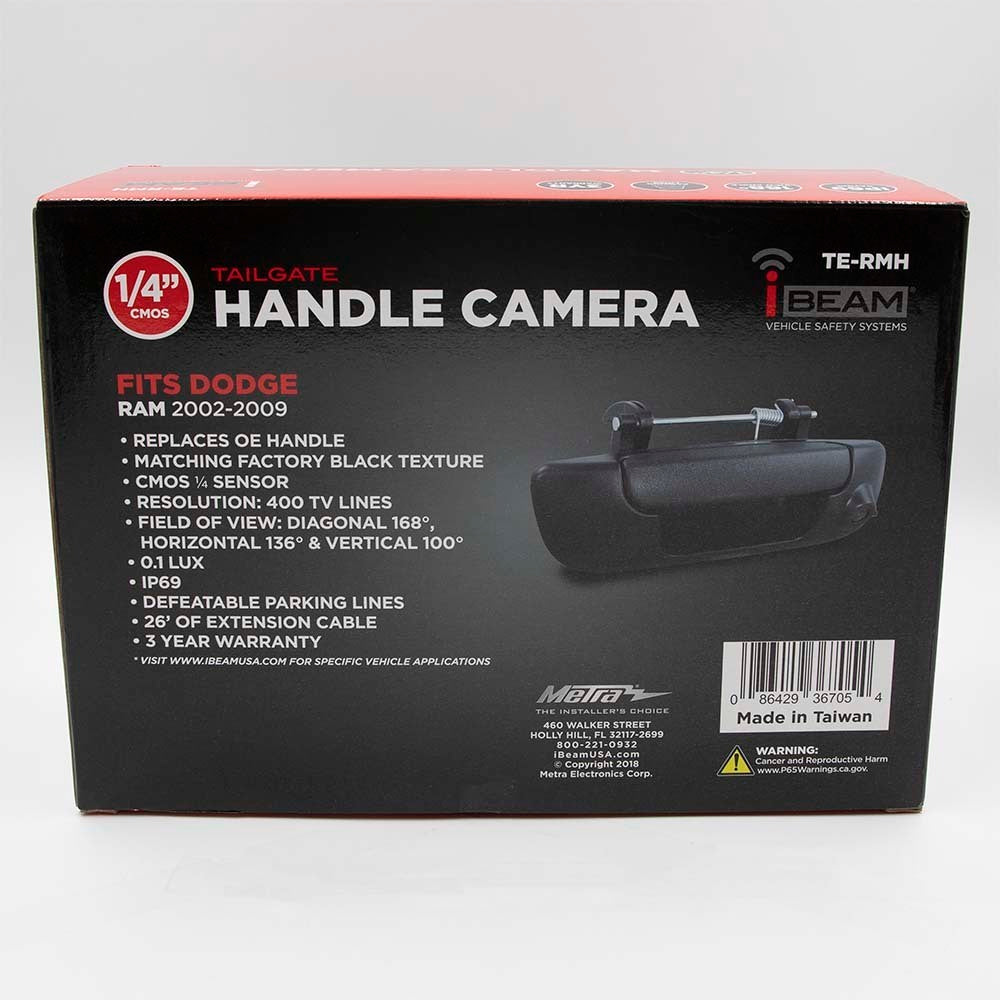 iBEAM TE-RMH Dodge RAM Tailgate Handle Camera 2002-2009