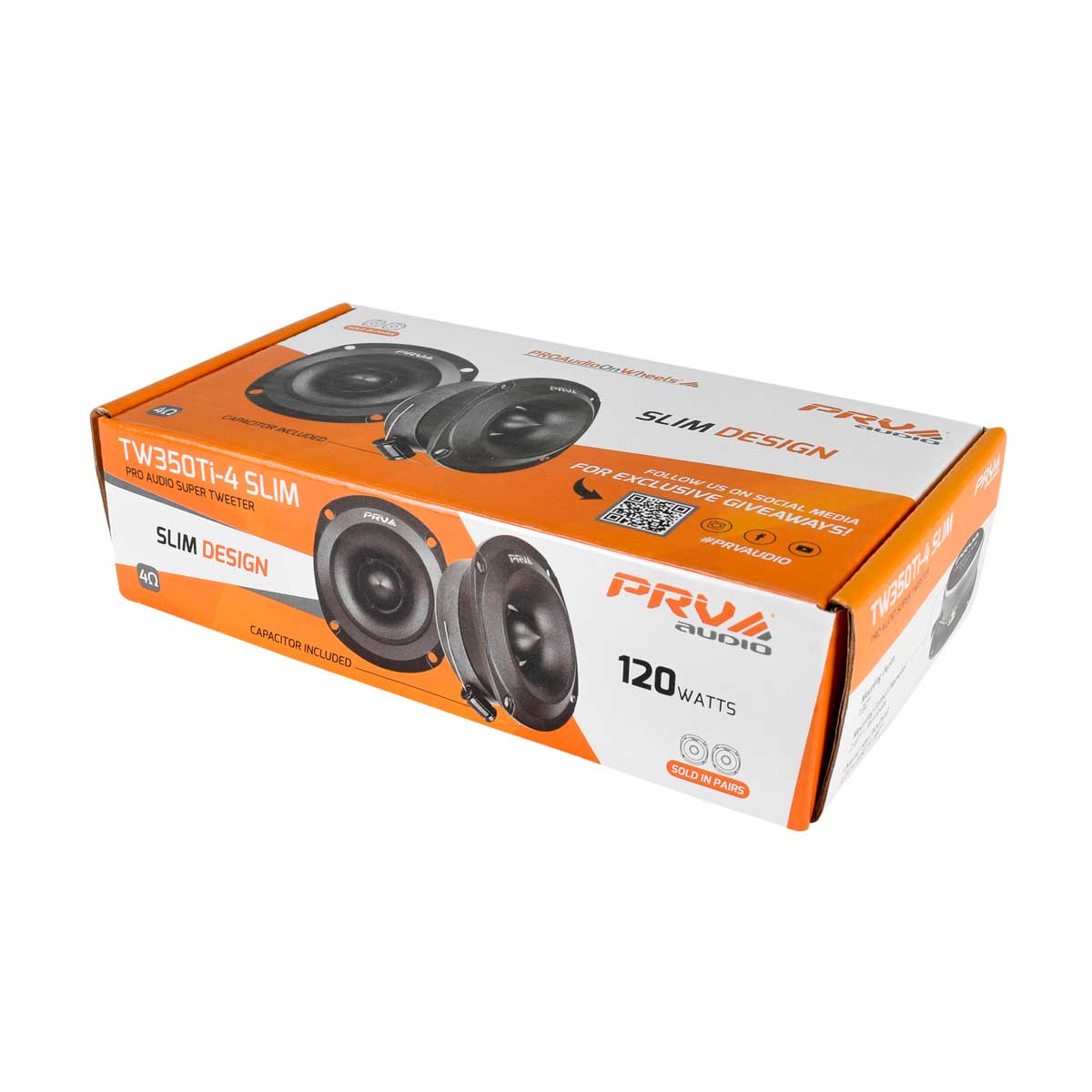 PRV Audio TW350Ti-4 SLIM 3.5" 120W RMS Super Bullet Tweeters (Pair)