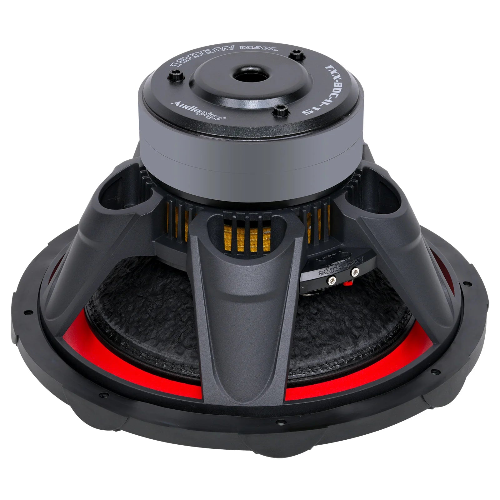Audiopipe TXX-BDC-II-15 | 15“ 900W RMS Double Stack Composite Cone Subwoofer