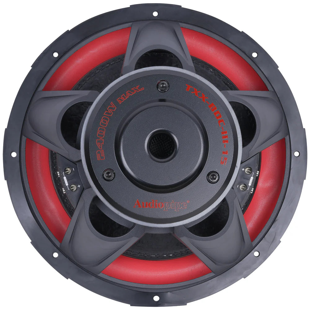 Audiopipe TXX-BDC-III-10 | 10" 700W RMS Triple Stack Composite Cone Subwoofer DVC