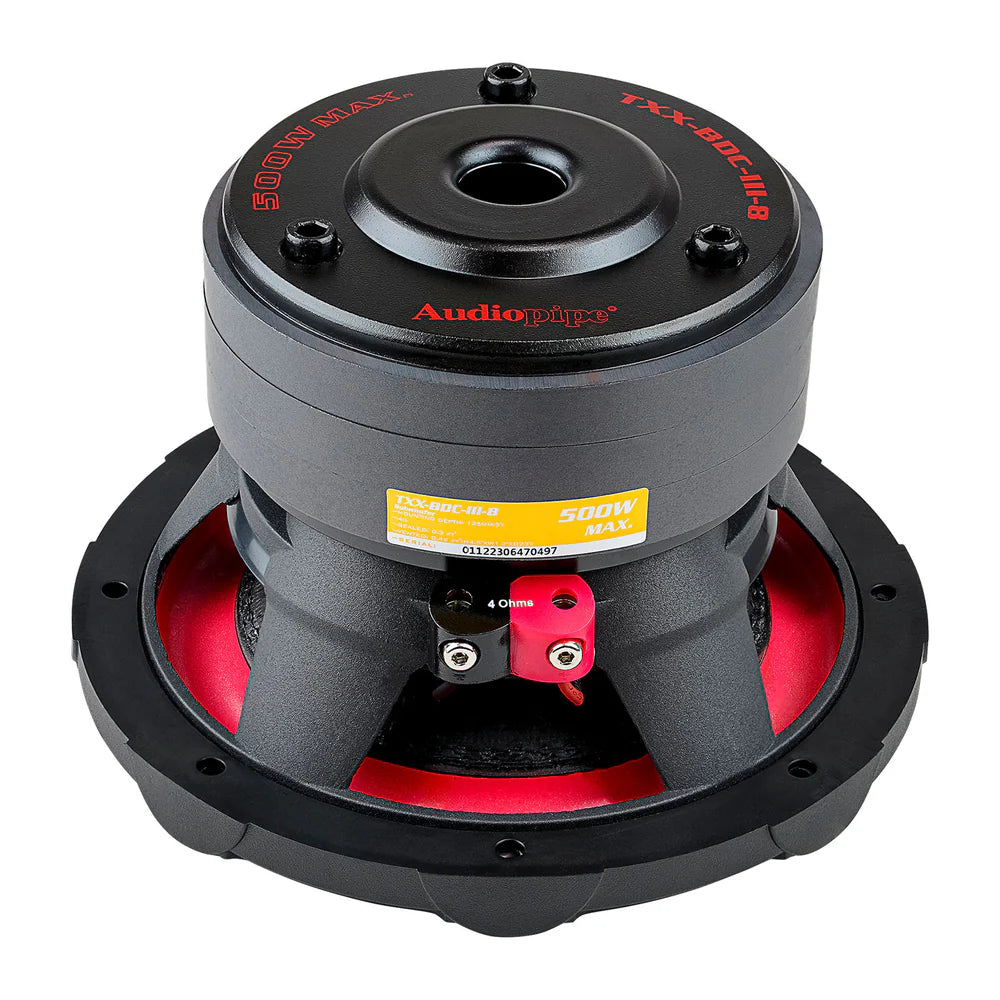 Audiopipe TXX-BDC-III-8 8" 250W RMS Triple Stack Subwoofer DVC 4-Ohm