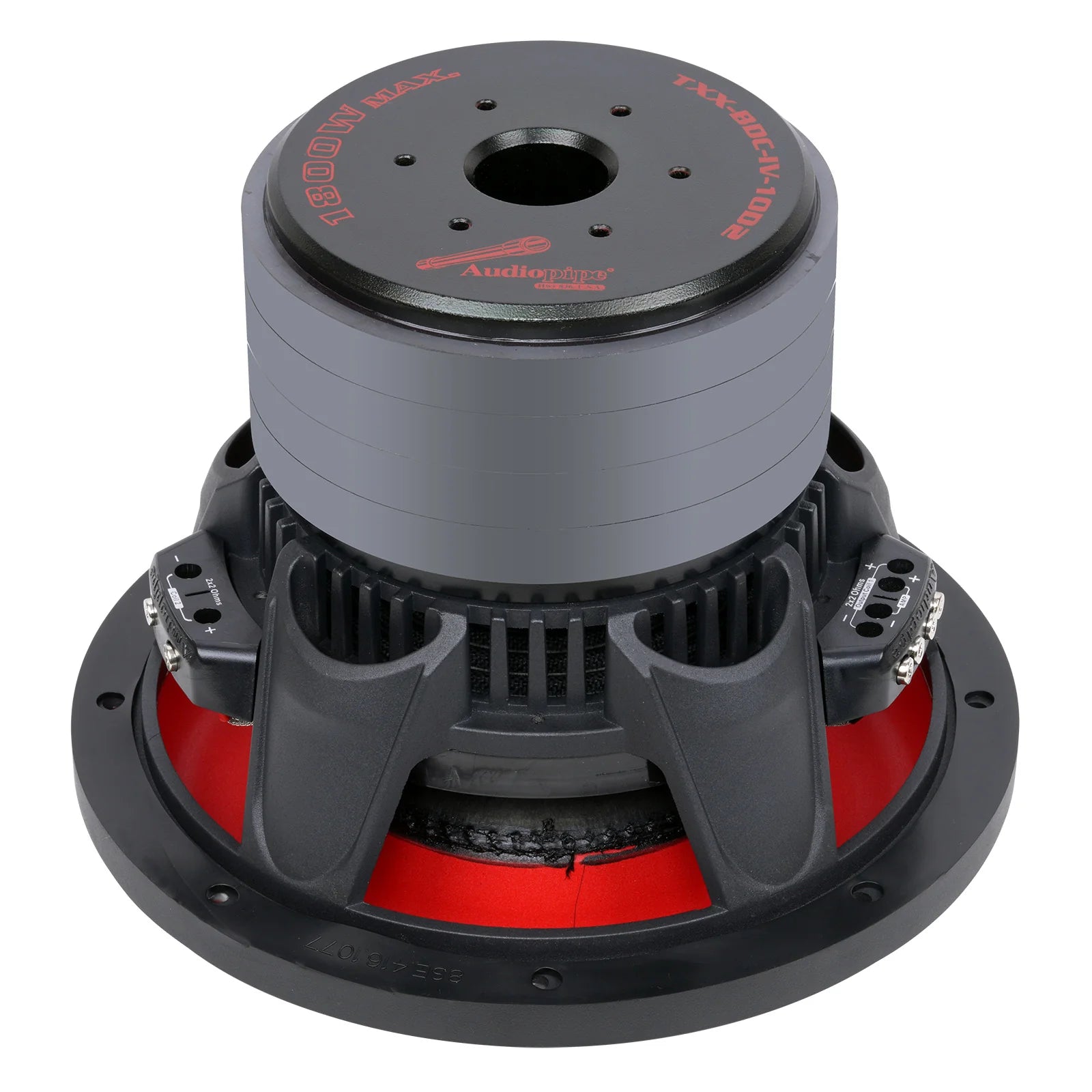 Audiopipe TXX-BDC-IV-10D2 | 10" 900W RMS Quad Stack Composite Cone Subwoofer DVC