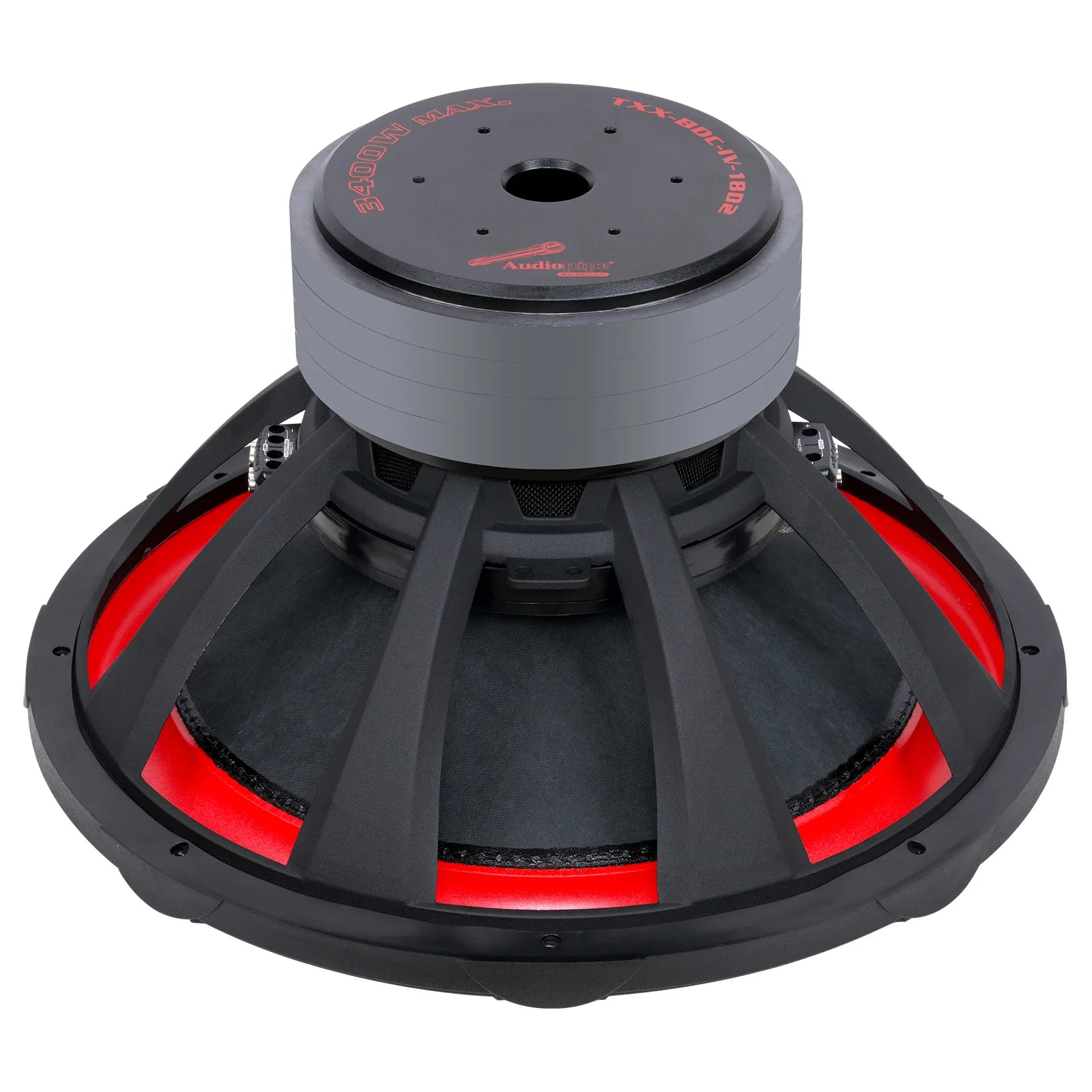Audiopipe TXX-BDC-IV-18D2 | 18" 1700W RMS Quad Stack Subwoofer DVC 2-Ohm