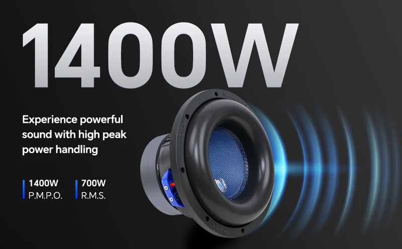 Audiopipe TXX-BDD2-10 | 10” 700W RMS Double Stack High Power Subwoofer DVC