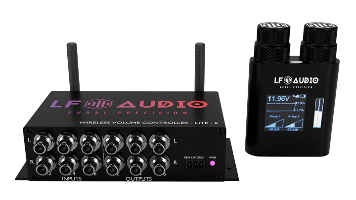 LF Audio WVC LITE 6-Channel Wireless Volume Controller - Dual Knob