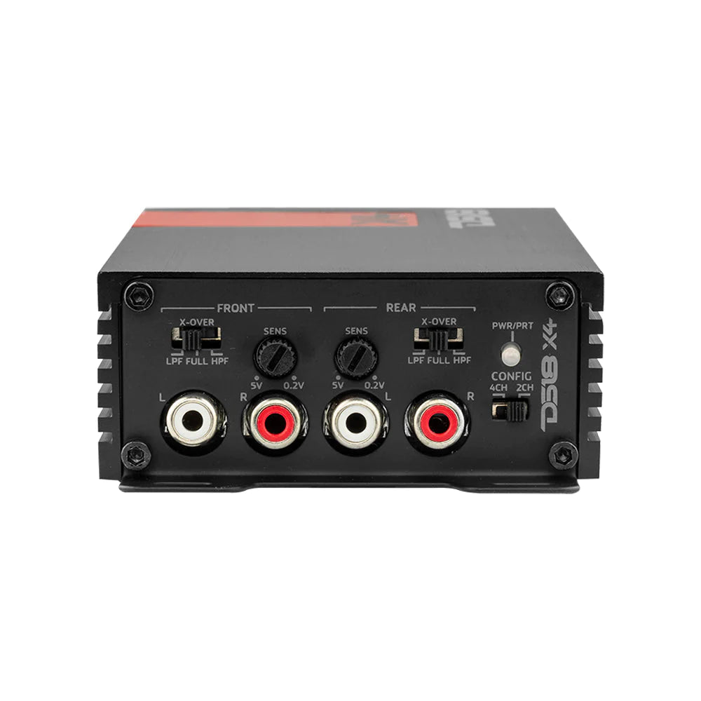 DS18 X4 Ultra Compact Full Range Class D 4-Channel Car Amplifier 1320 Watts Max