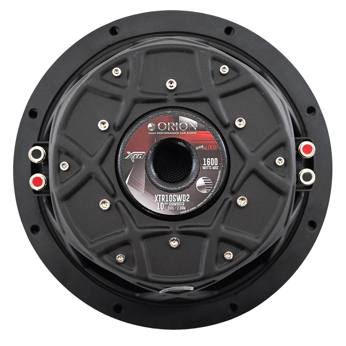 Orion XTR10SWD2 10" 400W RMS Shallow Subwoofer 2-Ohm DVC