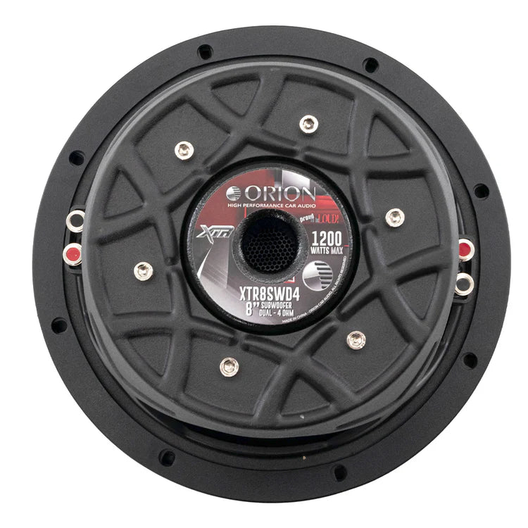 Orion Car Audio XTR8SWD4 8" 300W RMS Shallow Subwoofer DVC 4-Ohm