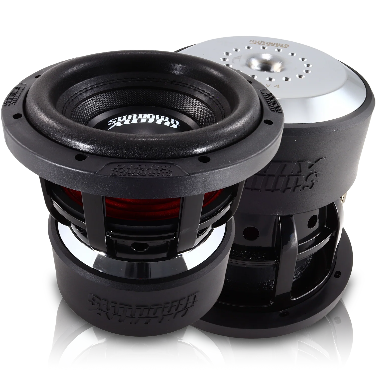 (2) Sundown Audio X8 v4 & Chevy Crew Cab 19-23 Dual 8" Subwoofer Box Combo