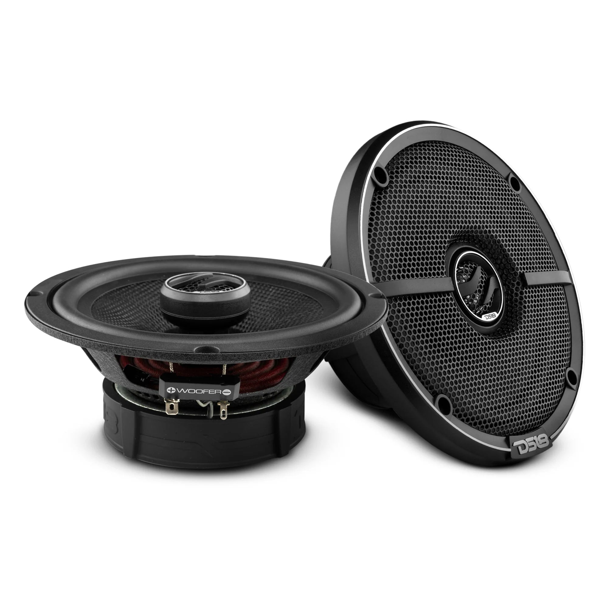DS18 ZXI-654 6.5" 2-Way Coaxial Speakers w/ Kevlar Cone (Pair)