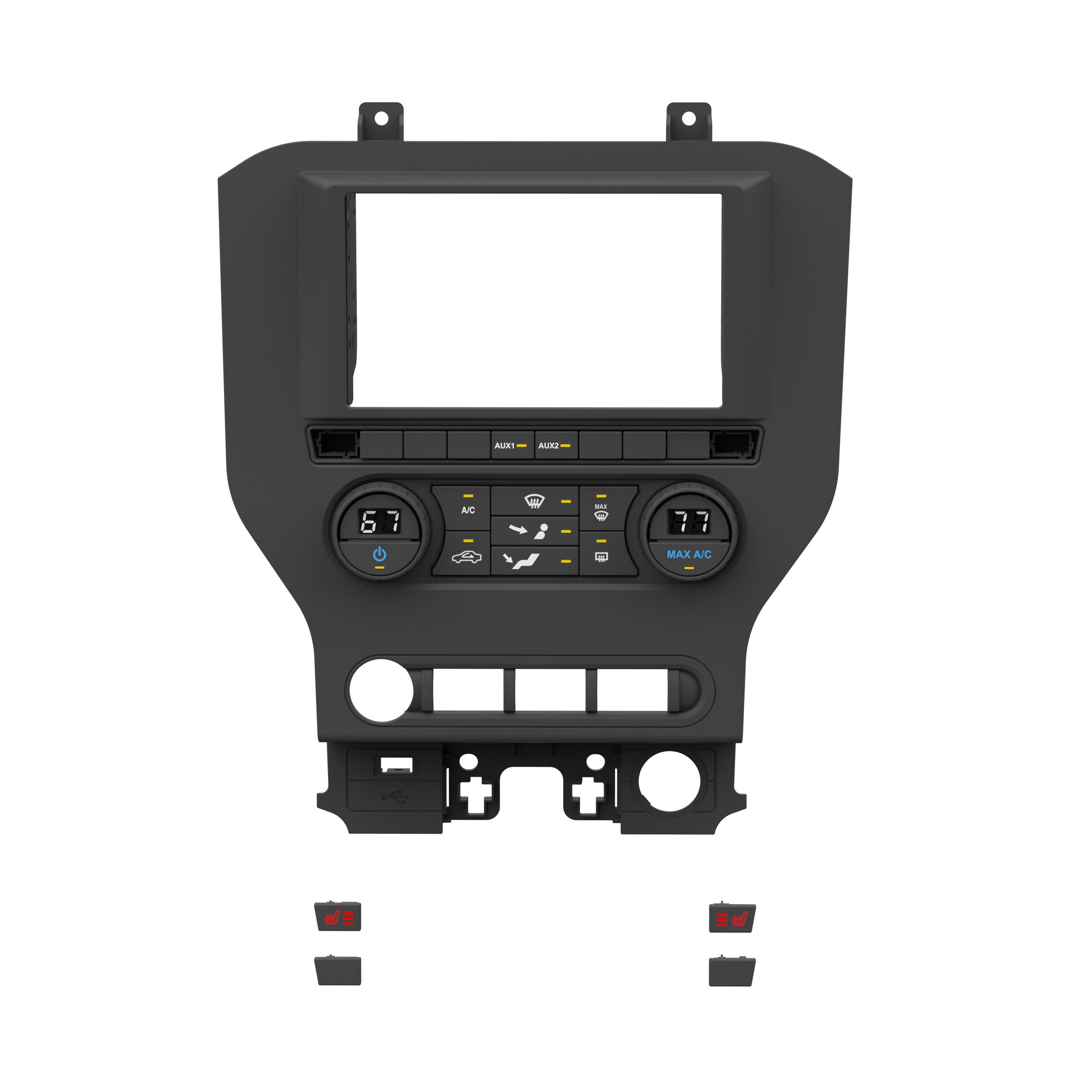 Metra 99-5865CH Dash Kit Fits Ford Mustang 2015-2023 (w/Manual Climate Controls)