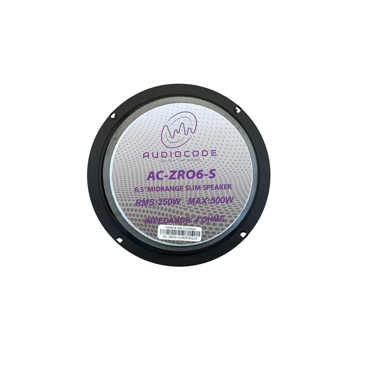 Audio Code AC-ZRO6-S 6.5" 250W RMS Slim Midrange (Single)