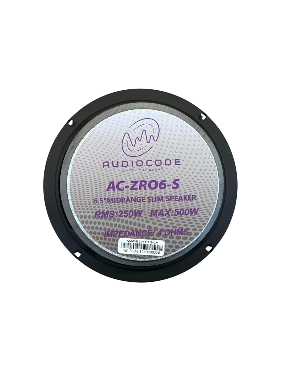 Audio Code AC-ZRO6-S 6.5" 250W RMS Slim Midrange (Single)
