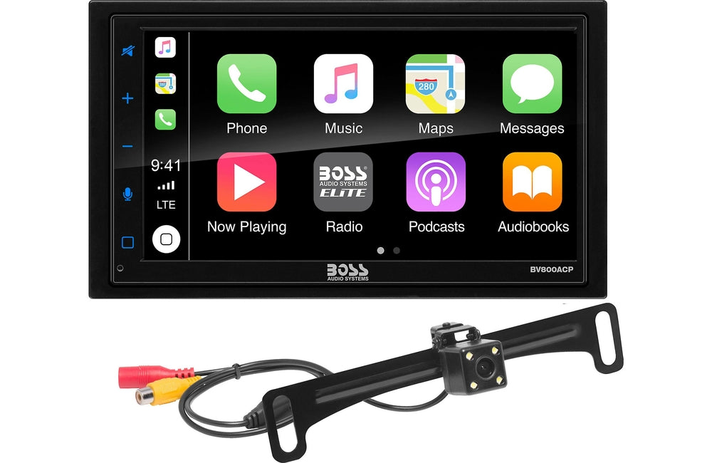 Boss Elite BV850ACP 6.75" Multimedia Receiver with Bluetooth Apple Carplay/Android Auto