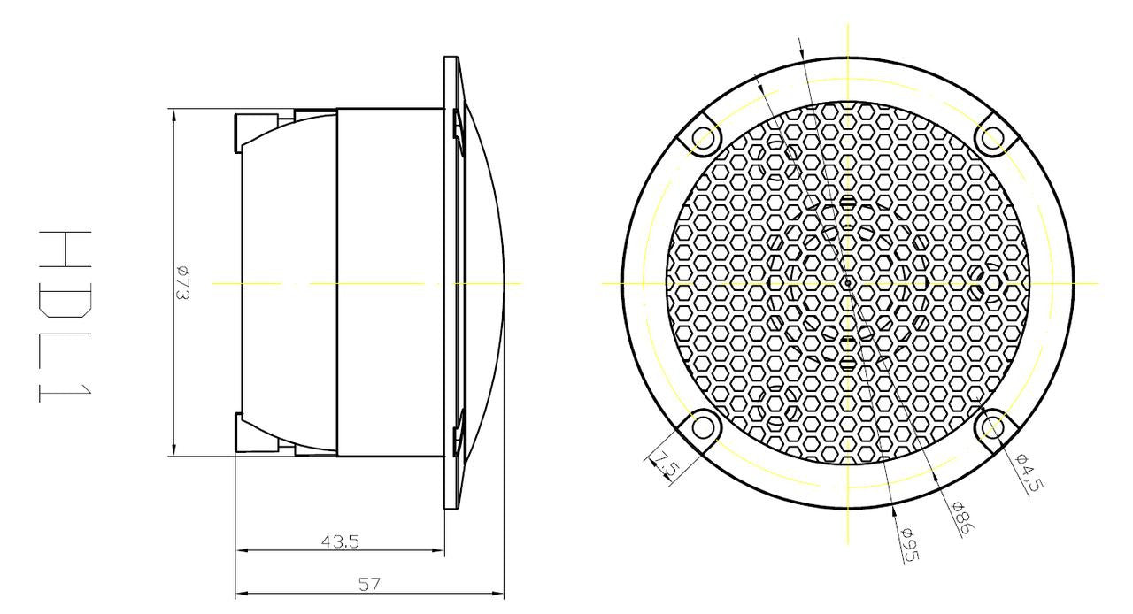 Crescendo Audio HDL-1 Supertweeter 4-Ohm (Single)