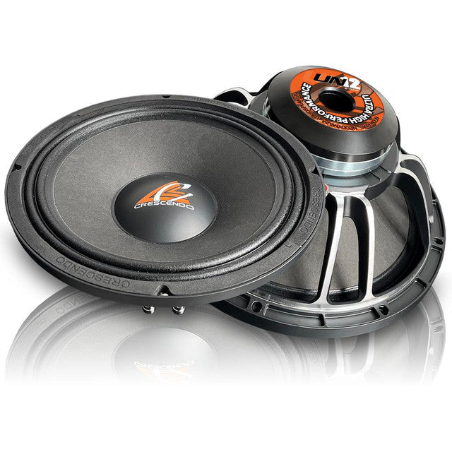 Crescendo Audio UN-12 12" 600W RMS Midrange Speaker 4-Ohm (Single)