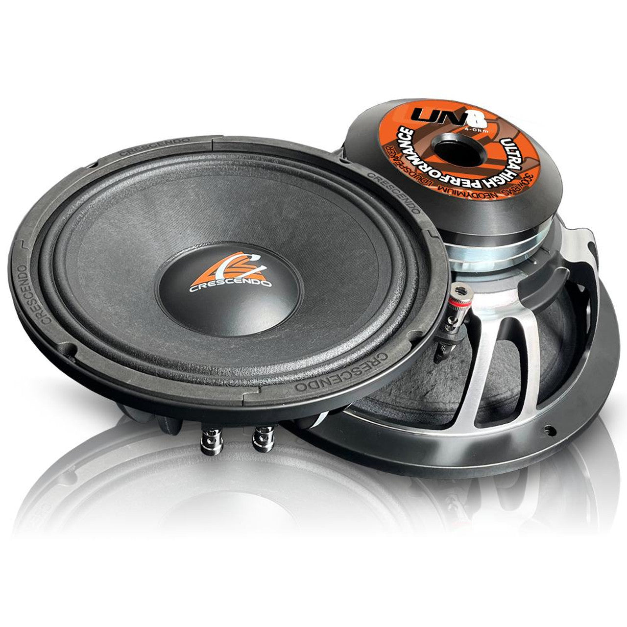 Crescendo Audio UN-8 8" 300W RMS Midrange Loudspeaker 4-Ohm (Single)
