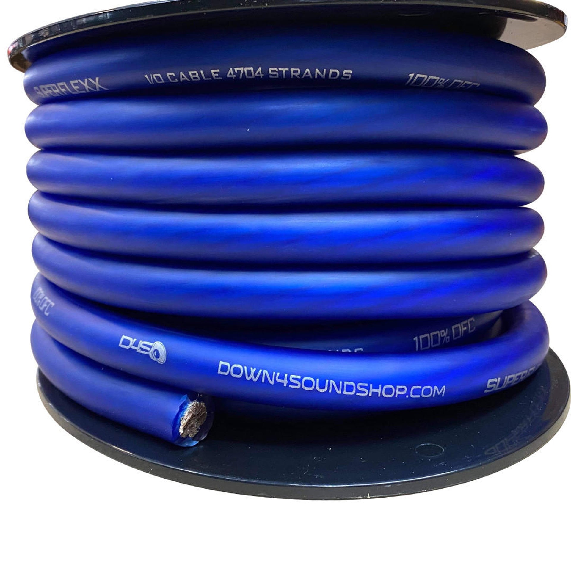 Down4Sound OFC 1/0 Gauge Blue - By The Foot