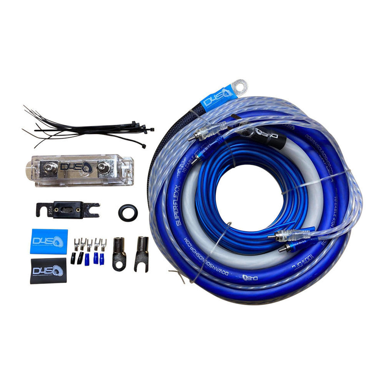 Down4Sound 0G Silver Tinned OFC Copper Amp Kit