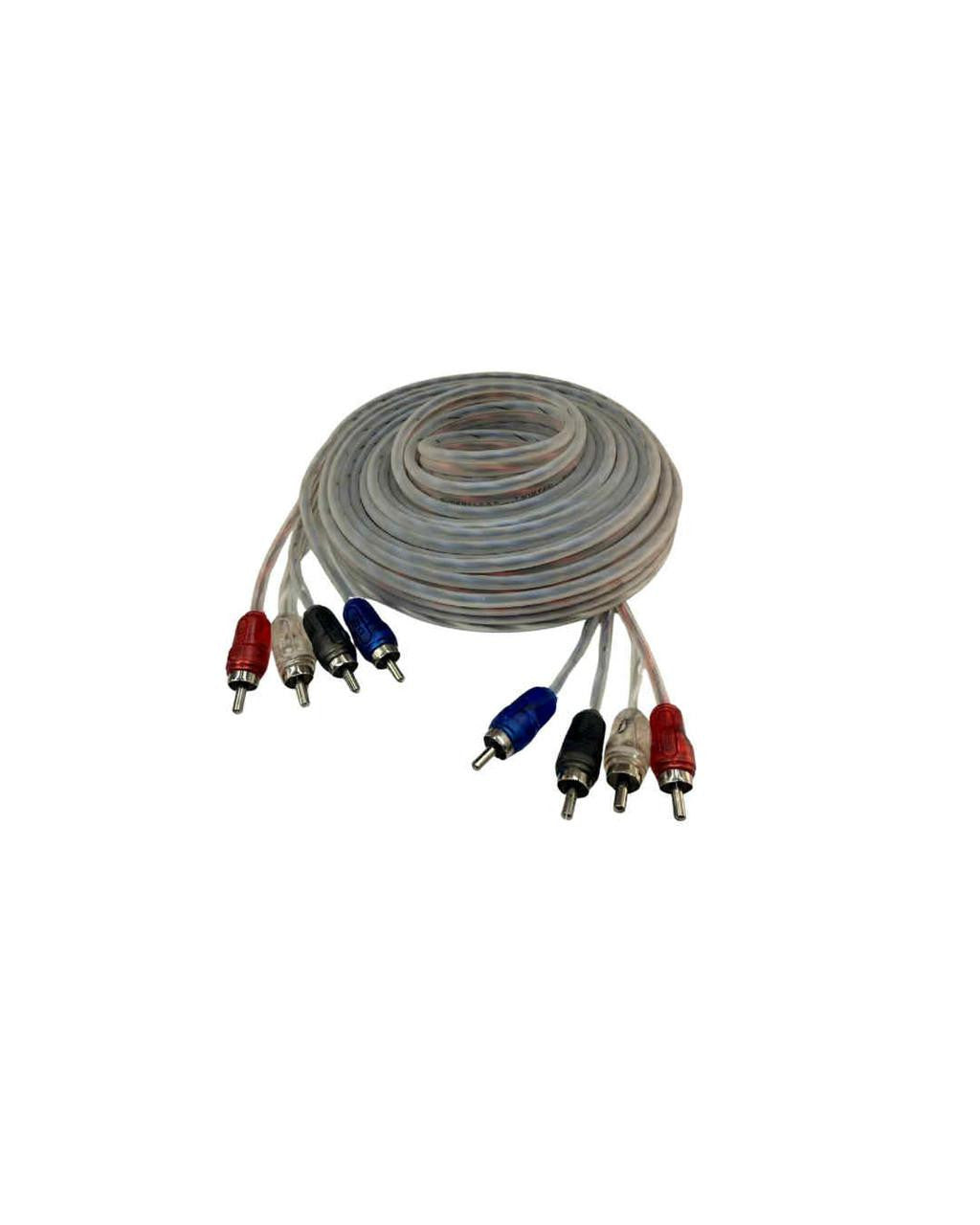 Down4Sound 20FT 4-Channel Twister Pair RCA