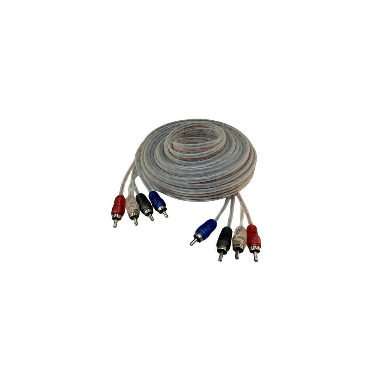Down4Sound 20FT 4-Channel Twister Pair RCA