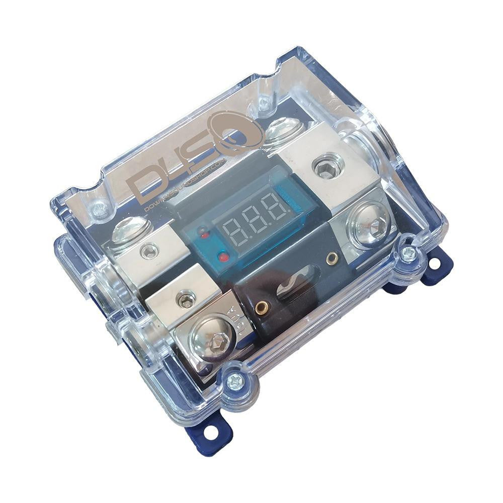 Down4Sound Dual ANL Fuse Holder with Volt Meter