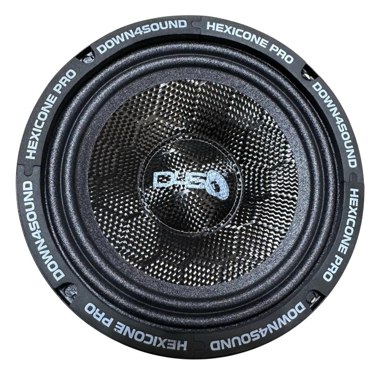 Down4Sound Hexicone PRO 6.5 SS4 All SZN - 6.5" 200 Watts Carbon Fiber Pro Audio Speaker 4-Ohm
