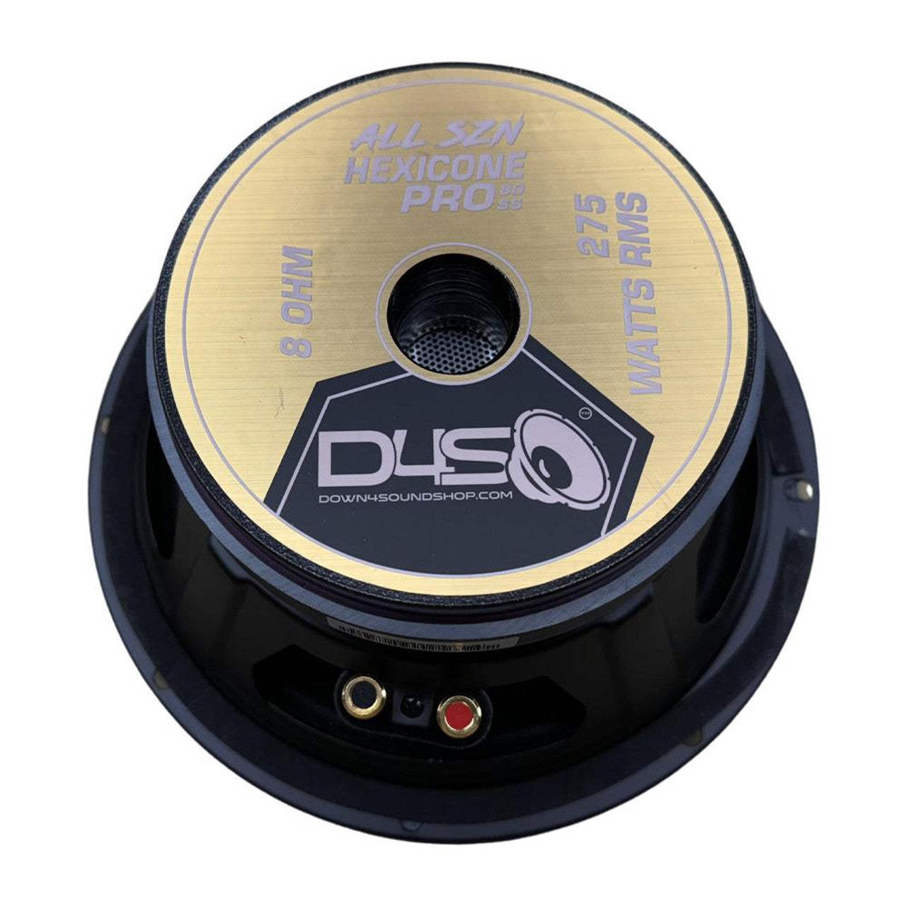Down4Sound Hexicone PRO 80 SS4 All SZN - 8" Carbon Fiber Pro Audio Speaker - 275W RMS (Single)